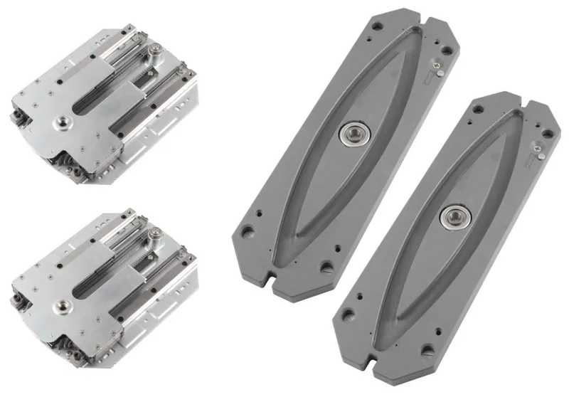Catalogue image: rotating cabinet mechanism units and mounting plates