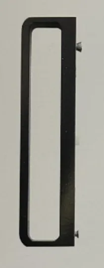 Catalogue image: slim-profile flush handle in black