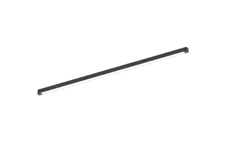 Catalogue image: slim black linear floodlight for display cabinets