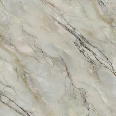 Catalogue image: close view of the jade ivory sintered stone surface