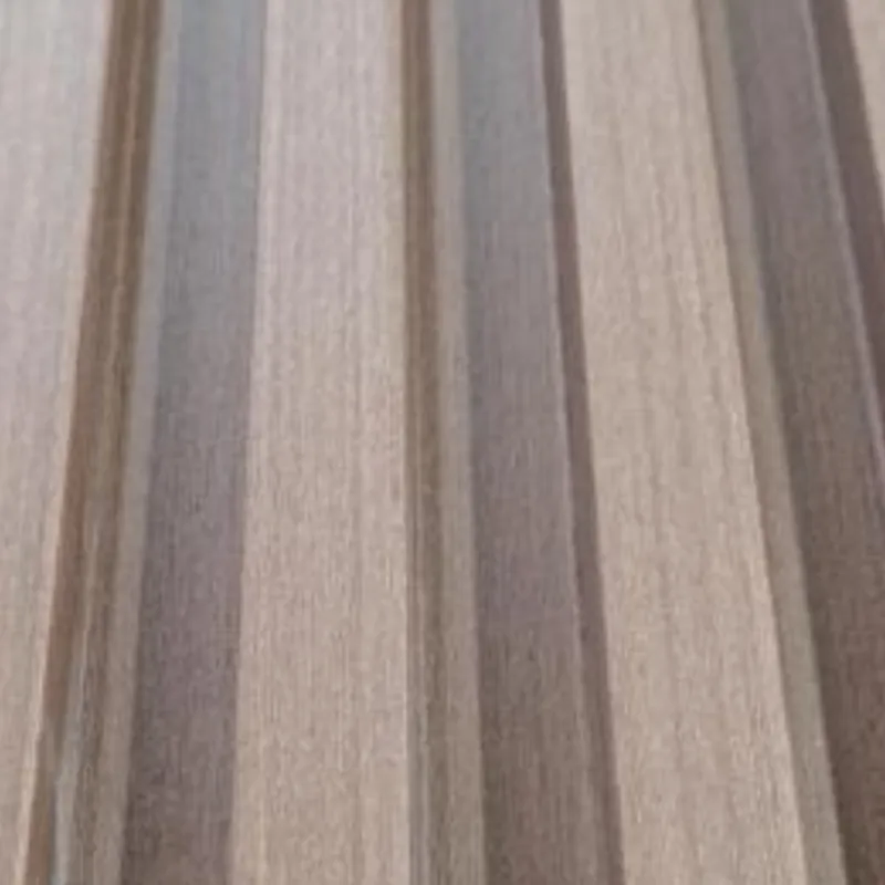 Catalogue image: brown wood-effect wall panel with square ribs
