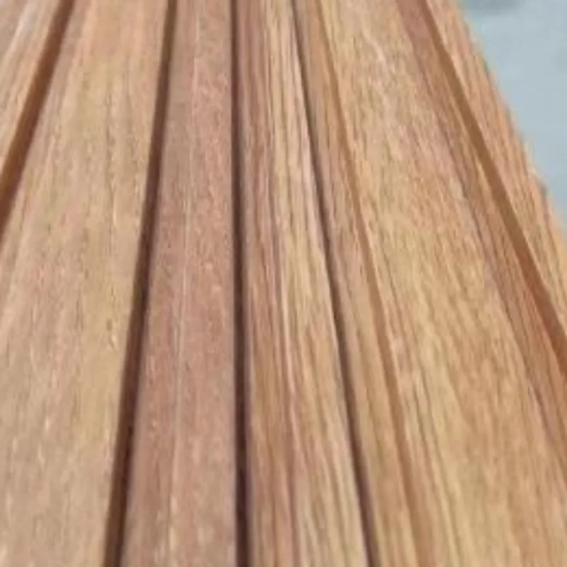 Catalogue image: oak-effect wall panel with mixed grooves