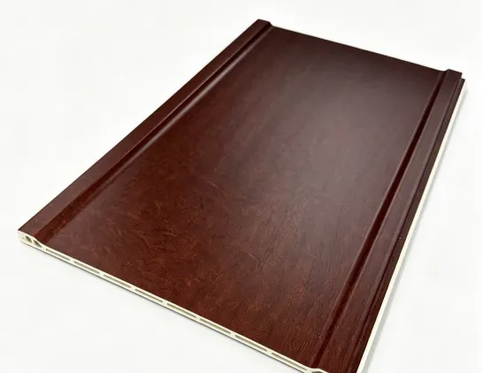 Catalogue image: dark red combination profile wall panel