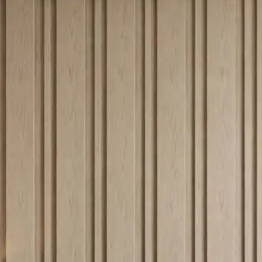 Catalogue image: light wood-grain fluted wall panelling (crop of wall area)