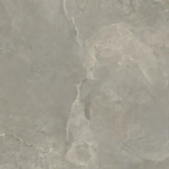 Catalogue image: Light grey stone-look tile surface with soft veining